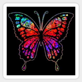 Psychedelic Butterfly Sticker